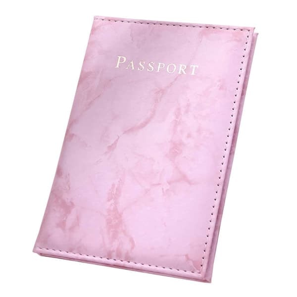 Passfodral Passhållare Rosa Marmor_qq