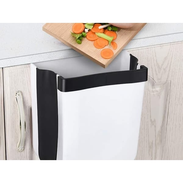 Hopfällbar Soptunna / Hängande Korg - För bioavfall 8L_QQ