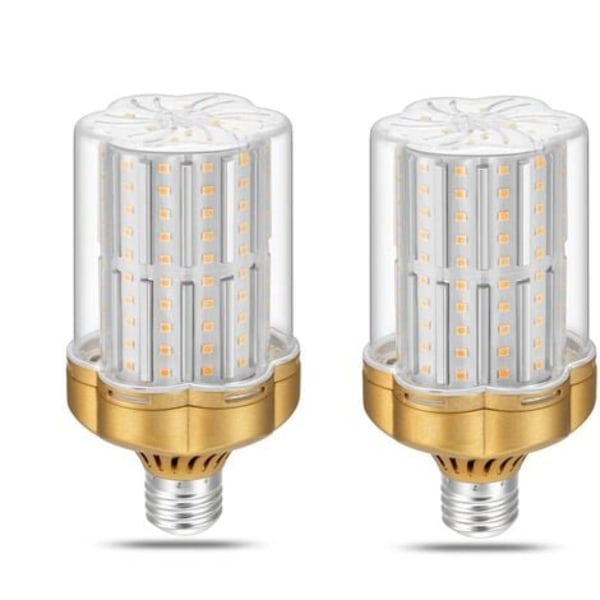 #QD# 2-pack E27 30W LED-lampor, varmvit 3000K (motsvarar 250W glödlampa) 3500LM Ej dimbar, flimmerfri
