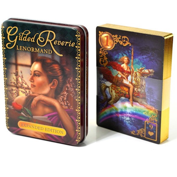 Glided Reverie Lenormand Oracle Tarotkortstokk med Reiseguide & Metallboks for Nybegynnere og Erfarne Lesere_nzywtb