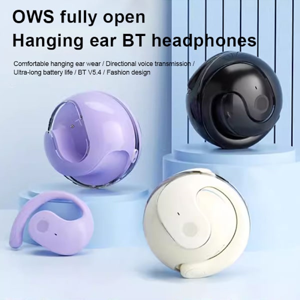 QD-100+ Språk & Aksenter Multi-Mode Oversettende Ørepropper OWS Oversettelsesørepropper AI Sanntids Oversettelsesørepropper NEBULAbuds VERSION (black)