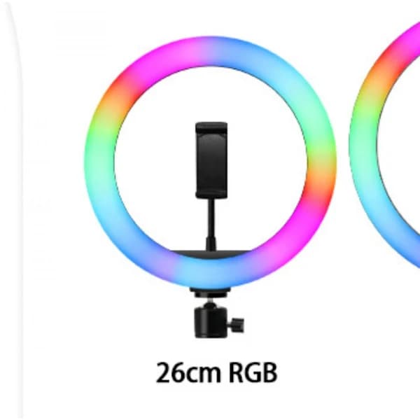 Ringlampa - RGB Ring Fill Light USB-driven Fill Light för Selfie Live-sändning