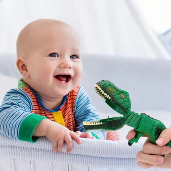Dinosaur Grabber Leketøy Interaktivt Plast Klo Spill for Barn Foreldre Barn Lek Rød