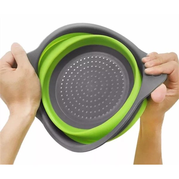 3-pakkaus - Kokoontaittuvat läviköt / Siivilät - 3 kokoa_qq Multicolor multifärg