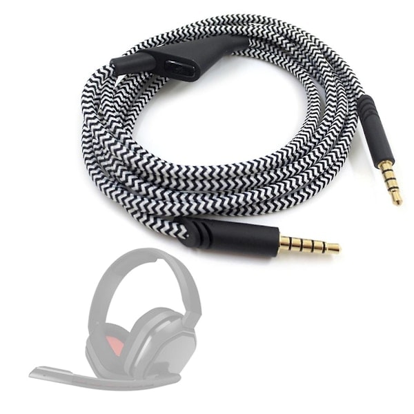 Kaapelin pituus 2,0 m Astro A40 TR Inline Mute Talkback -kaapelille, mikrofonilla, Xbox 1:lle, PS4:lle, Switchille ja useimmille älypuhelimille