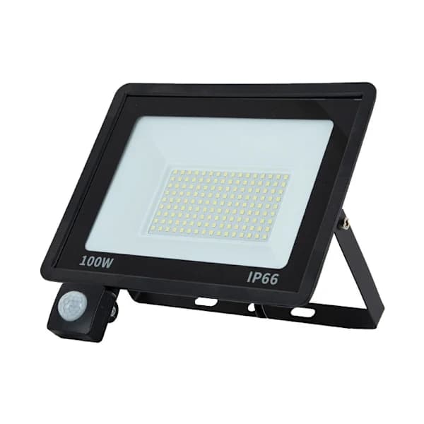 QU-Salg 50W LED-flomlys for utendørs bruk med bevegelsessensor, IP66 vanntett LED-flomlys med sensor, A