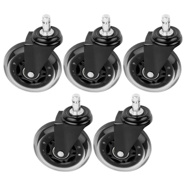 IKEA-nojatuolin pyörät kumi 7,5 cm / 10 mm 5 kpl