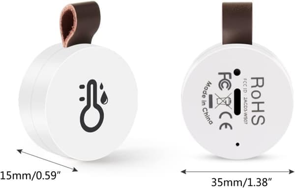 Smart Bluetooth 5.0 mini elektronisk termometer og hygrometer med datalagrings-app – termometer egnet til apoteksbørneværelser