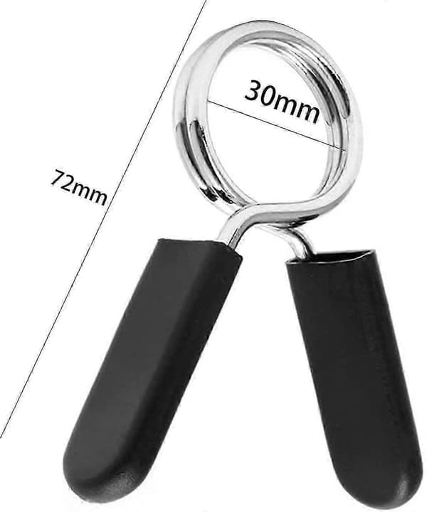 4 Pieces 30mm Spring Collar Dumbbell Lock - Gift for Heilwiy