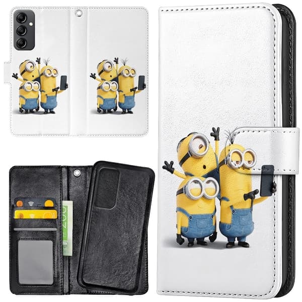Samsung Galaxy A15 - Lompakkokotelo/Kuori Minions_QQ