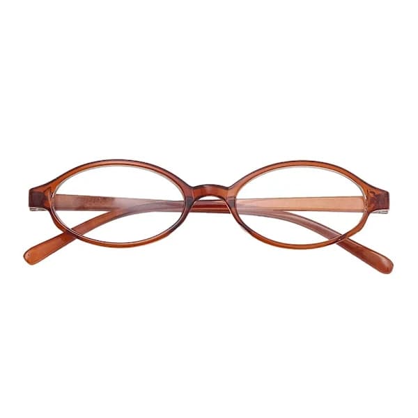 Anti-blått lys briller Runde briller BRUN FLAT LYS FLAT Brun Brown Flat light-Flat light
