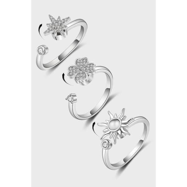 Rustfritt stål angst ring anti stress angst ring for damer