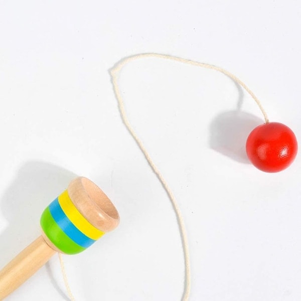 [QD]2 stk Mini Treballfanger, Ballfanger Hånd-øye Koordinasjon Pedagogiske Leker Kendama Spill Perfekt For Barn Pedagogiske Leker