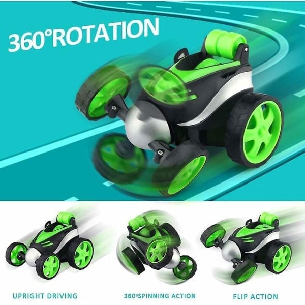 \"QD\" Fjernstyret Bil, Børnelegetøj Rc Bil Fjernbetjening 360 Rotation Mini