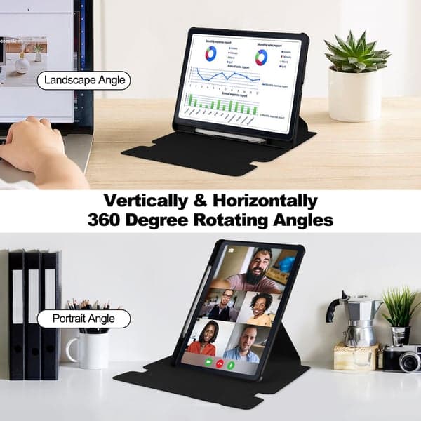 360° Rotating Bluetooth Keyboard Case with Stand for Lenovo Tab M11/Xiaoxin Pad 2024