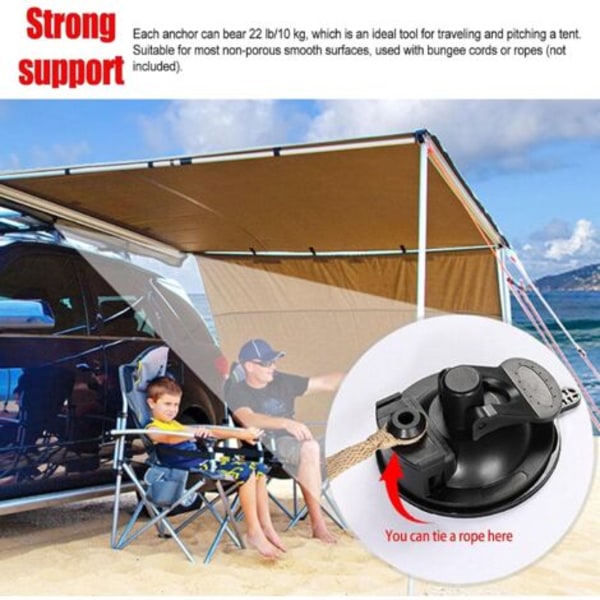 #QD#st kraftiga sugkoppar, bilsäkringskrok, campingpresenningstillbehör med säkerhetskrok, stark kraft för camping, resor och andra utomhusaktiviteter