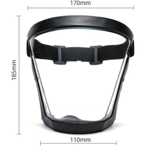 Anti-Imma Skyddsglasögon Full Mask HD Transparent Dammtät Stänkskyddad Ridglasögon