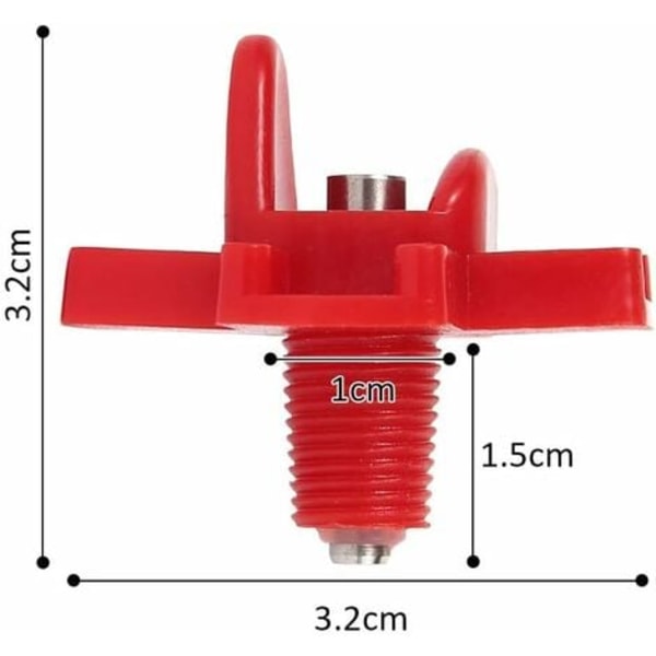 QQU-12st Kycklingvattnare, Höna Nippel Vattenautomat Fjäderfä Tillbehör, Horisontell Sidomonterad Ankvattendispenser för Rent Vatten