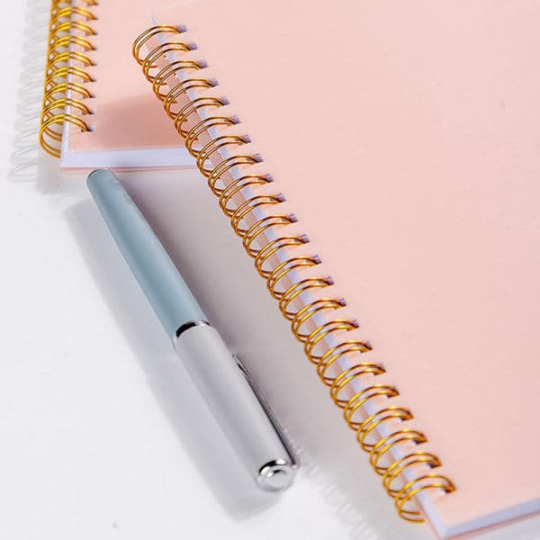 A5 Agenda Planlegger Notatbok Dagbok Ukeplanlegger Mål Vane rosa