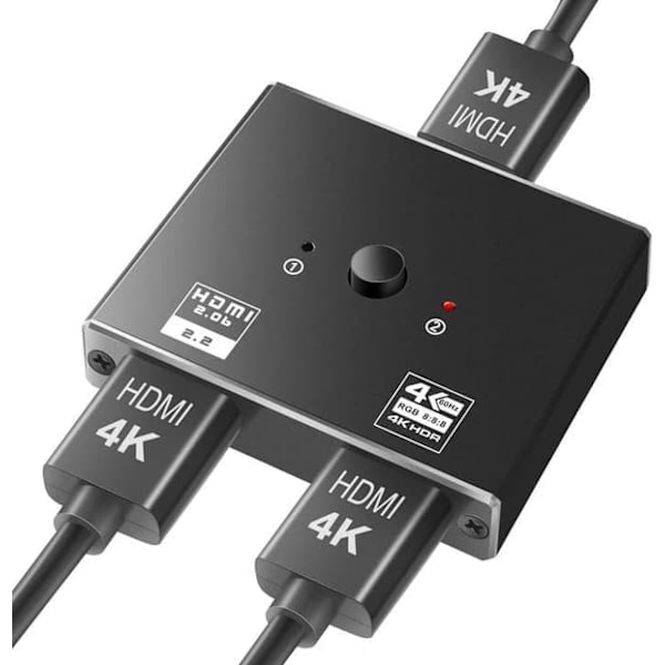 HDMI 2.0 Switch 2 inn 1 ut 4K HDMI Splitter 1 inn 2 ut_qq