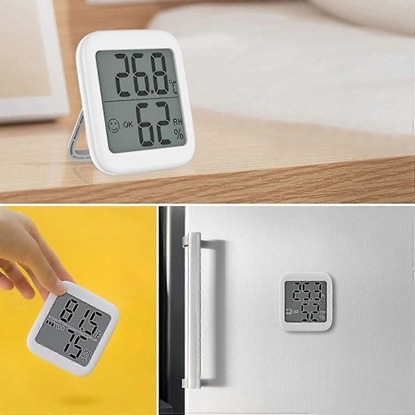 Rumstemperaturmätare Luftfuktighetsmätare Digital Termometer Luftfuktighetsmätare, 2,1 \" Display Luftfuktighetsmätare Luftfuktighetsmätare För Barn...