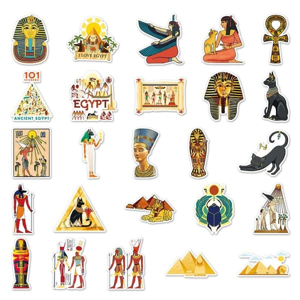 /QD/Klistermærker - Det gamle Egypten - 50 stk