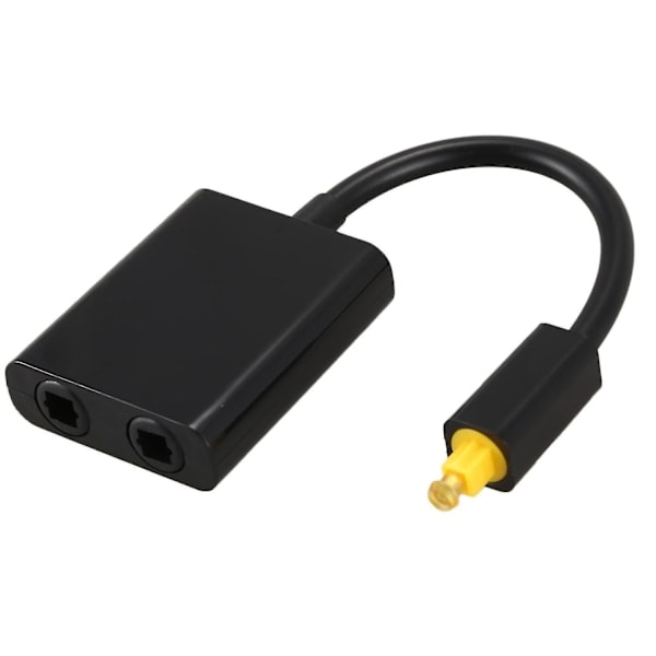 \"QD\" Digital Spdif Optisk Lydsplitter 2-veis Toslink Splitter Adapter 1 Inngang 2 Utganger Spdif Optisk