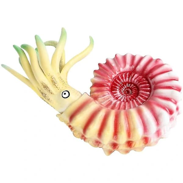 Stor Nautilus af plast, forhistorisk havdyr (Pink)
