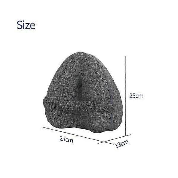 Ortopedisk ergonomisk benkudde i memory foam, knäkudde, grå