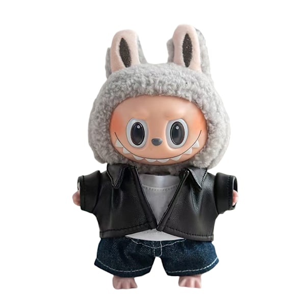 Söt Klänning Outfit Endast Kläder 17cm Hänge Drawbrawing Godis Kjol Hårnål Labubu Nyckelring Babykläder Jul Unisex TVÄTTAD 14