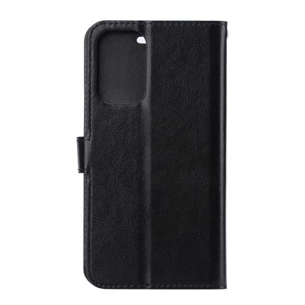 Galaxy S20 Ultra Lommeboketui Svart Lær Skinn Etui_qq