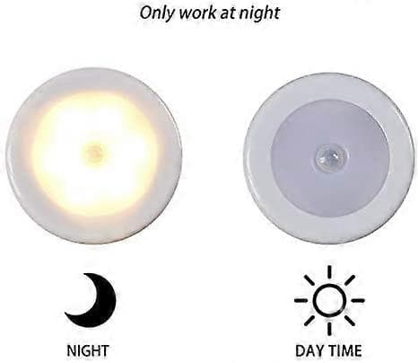 Trådlös LED-lampa med rörelsesensor för garderob, trappor, hall, kök, sovrum (3 st) (Vit_FO