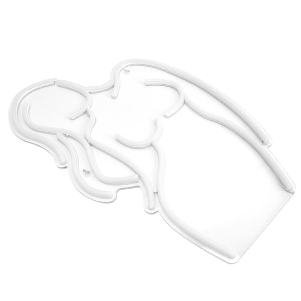 Lady Model LED Neonljus USB-driven Väggdekorativ Lampa för Sovrum, Butik, Bar, Fest, Bröllop