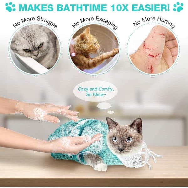 2 stk Katte Badeveske Katte Dusj Nettpose Justerbar Multifunksjonell