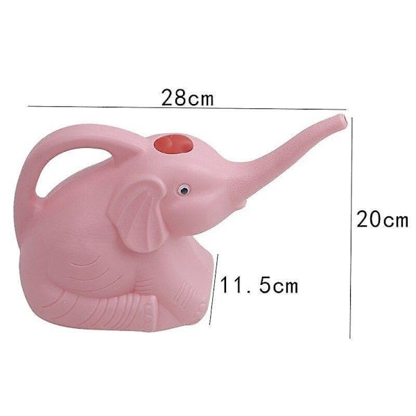 QD-Vannkanne formet som en elefant - rosa