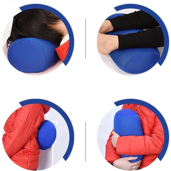 QD-2 kpl Sylinterimäinen Tyyny Mukavuus Rullatyyny Mikropallot Jelly Bea