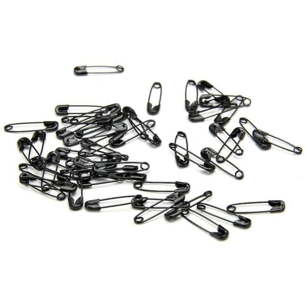 QD-1000 kpl Hakaneulat Hienot 19mm Musta Sävy Metalliset Vaatenastat