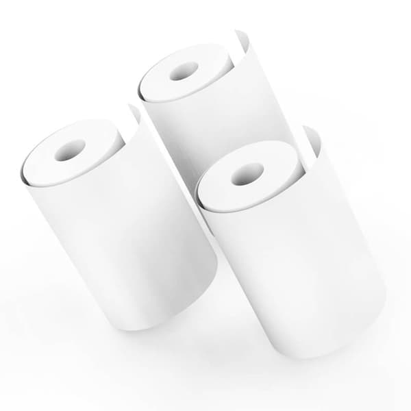 Ekstra printerpapirruller x3 til kamera og lommeprinter