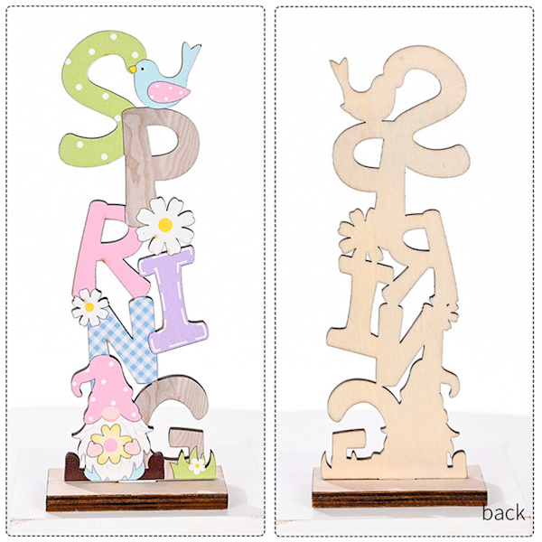 Eco-Friendly Wood Craft, Versatile Easter Decor, Wooden Rabbit Table Decorations for Spring Holiday Table, Rustic Easter Bunny