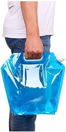 Vikbar 2-pack 10-liters vattentank, för vandring, camping, picknick, resor, grillning