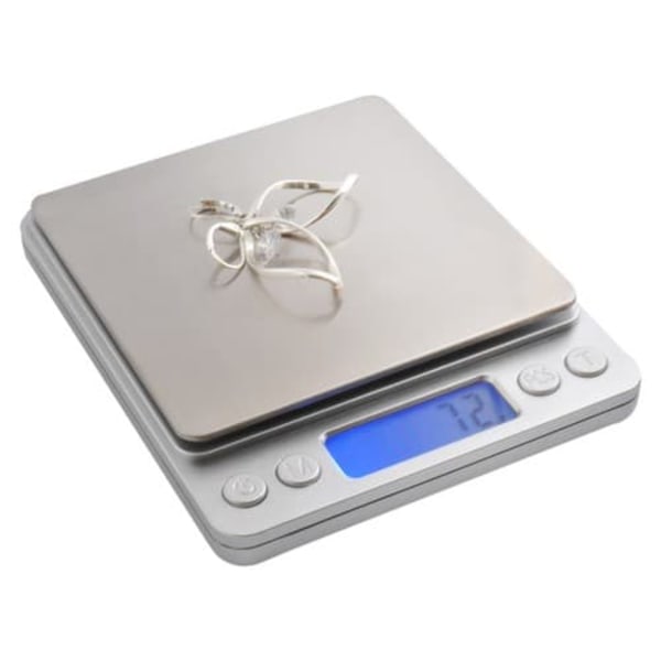 Digital Køkkenvægt Brevvægt med 2 stk. Skåle 2 kg 0,1 g_qq