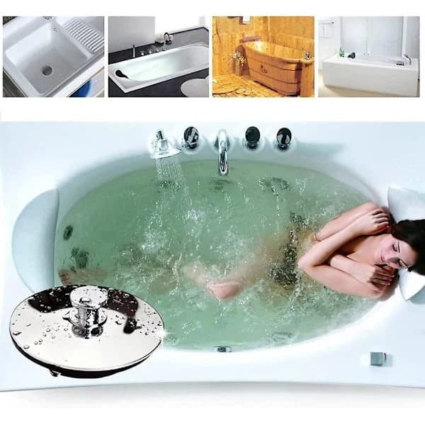 QU-RUI*Avløpsplugg 42 til 45 mm, Badekarpropp, Servantpropp, Kjøkken, Bad, A