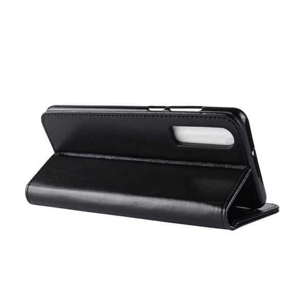Huawei P30 Pung Etui Sort Læder Skind Cover_qq