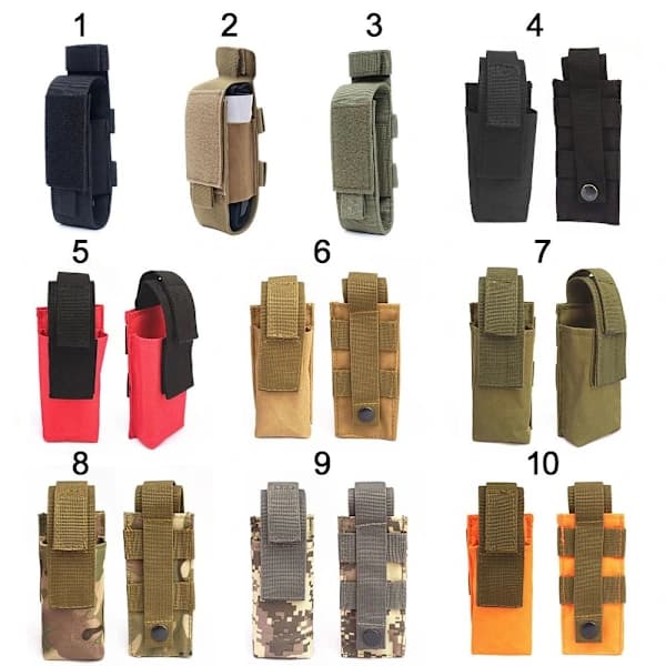 Taktinen Molle-pidike taskulamppu nylon 10 10 10 10