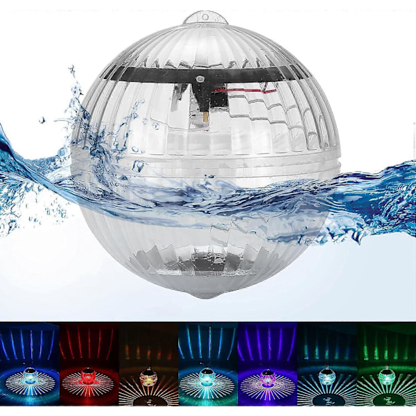 Flydende solcellelampe til dam, vandtætte poollamper havelampe pool LED-belysning damdekoration udendørs til have gårdhave swimmingpool_ufo