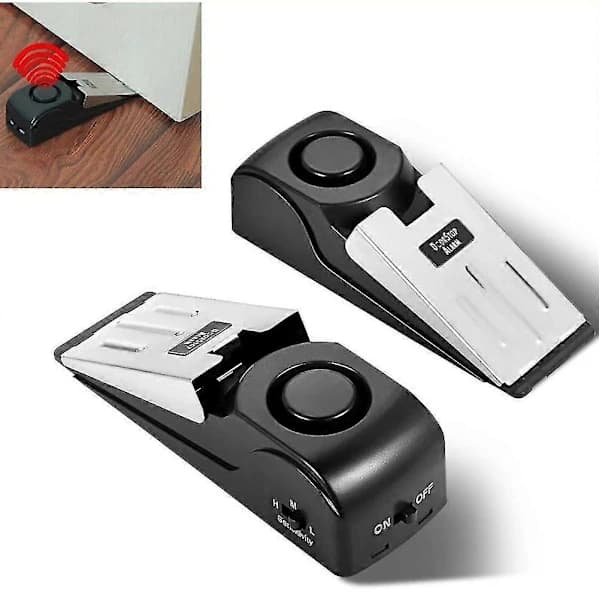 2-pack Dörrstoppslarm - Perfekt för resesäkerhet Dörrstopp Dörrstopp Säkerhet []