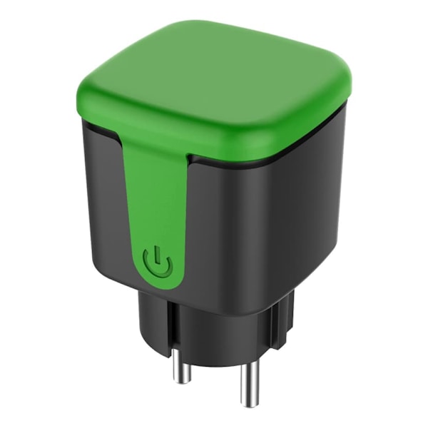 SMART H udendørs stik WiFi IP44 1xCEE 7/3 13A sort/grøn_qq