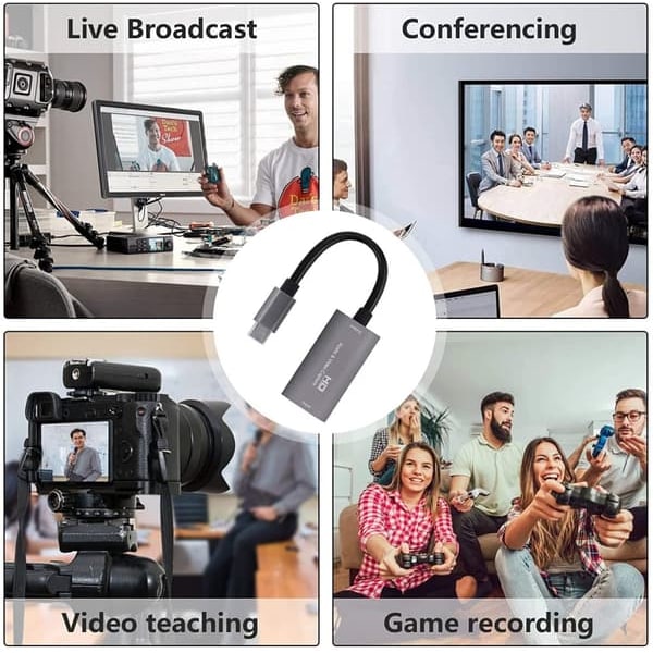 Video Capture Card / USB-C - HDMI-yhteensopiva adapteri_qq