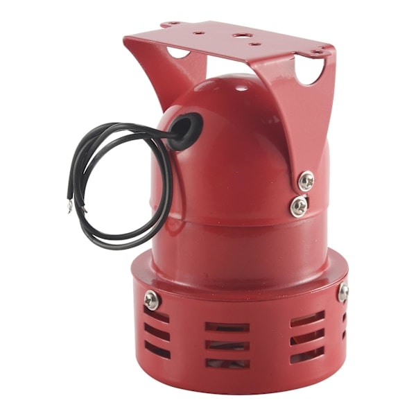 AC 220V Röd Metall Motor Driven Luftraid Siren Horn Alarm