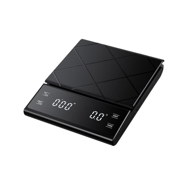 5 kg/0,1 g kaffevåg med timer och USB-laddning
